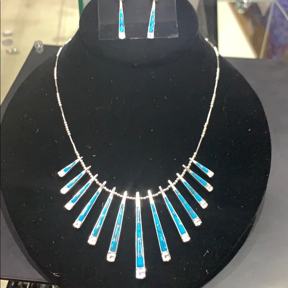 Reversible necklace one sidemulticolored Turquoise